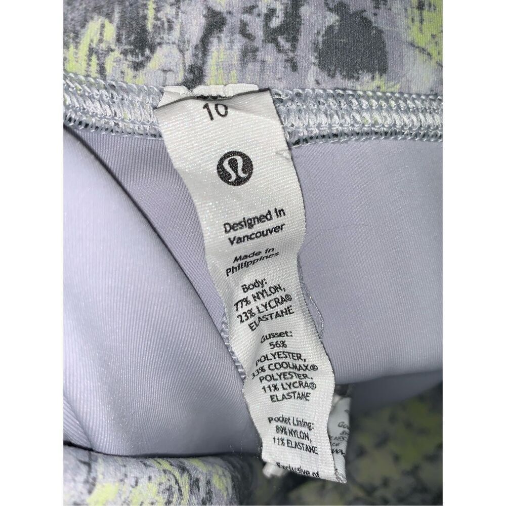 LULULEMON Wunder Train High-Rise Crop leggings size 10 pants - Picture 7 of 8